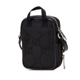 グッチ オフザグリッド ショルダーバッグ 643882 ブラック ナイロン レザー レディース GUCCI 【中古】